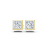 Gold Jewelry DDER-001, Princess center stone, Yellow Gold