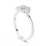 Gold Ring DR-6299, White Gold, view 1