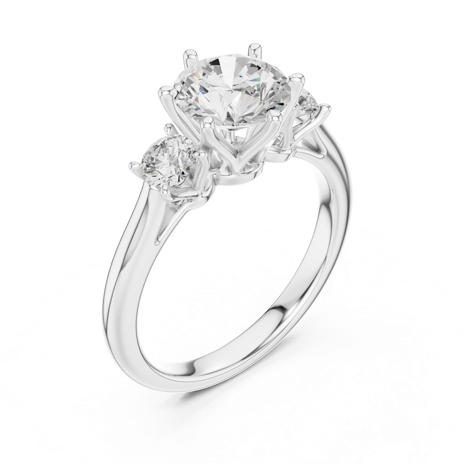 Gold Ring DDLR-920, White Gold, view 2