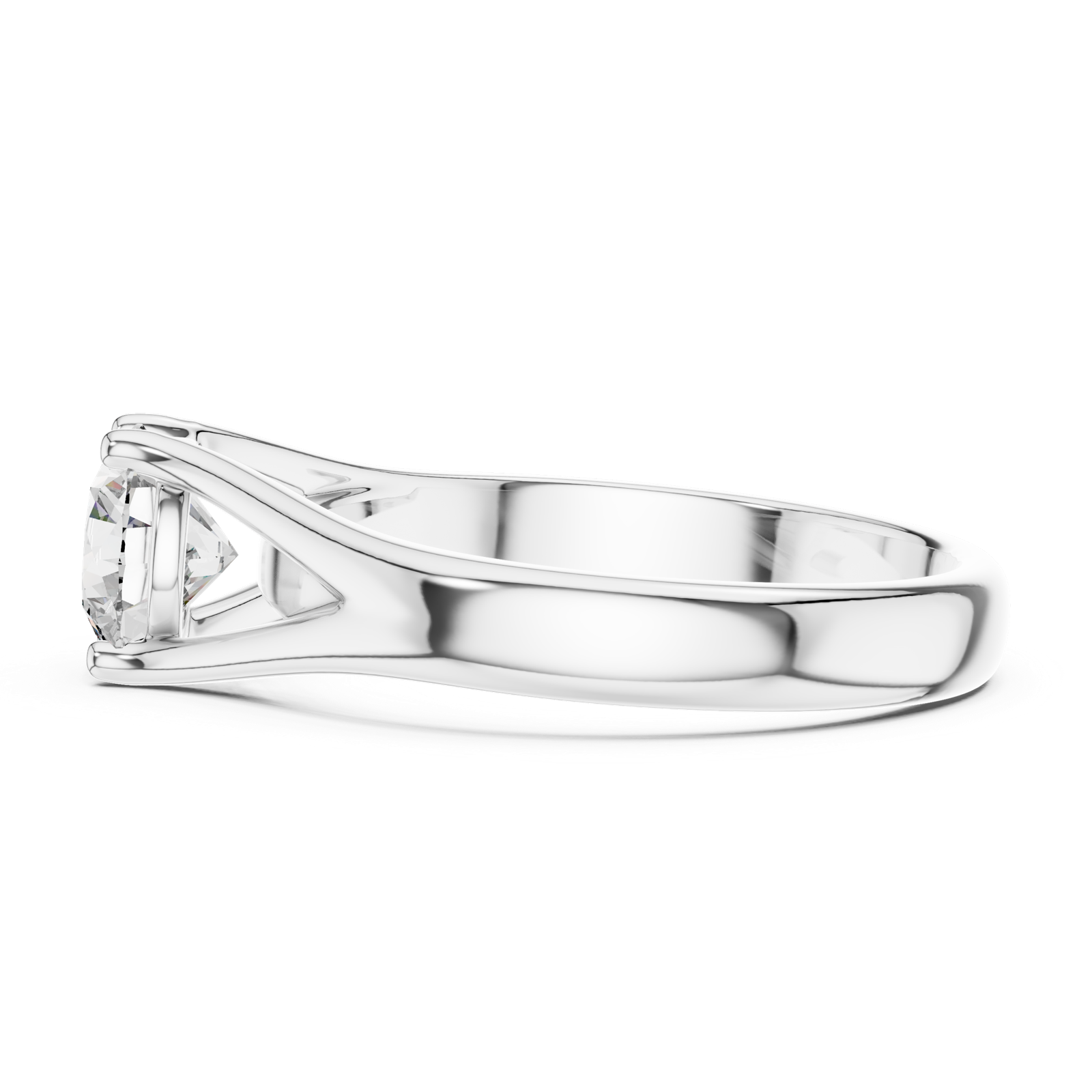 Gold Ring LR-0009, White Gold, view 3
