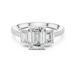 Gold Ring DDLR-790, White Gold, view 4