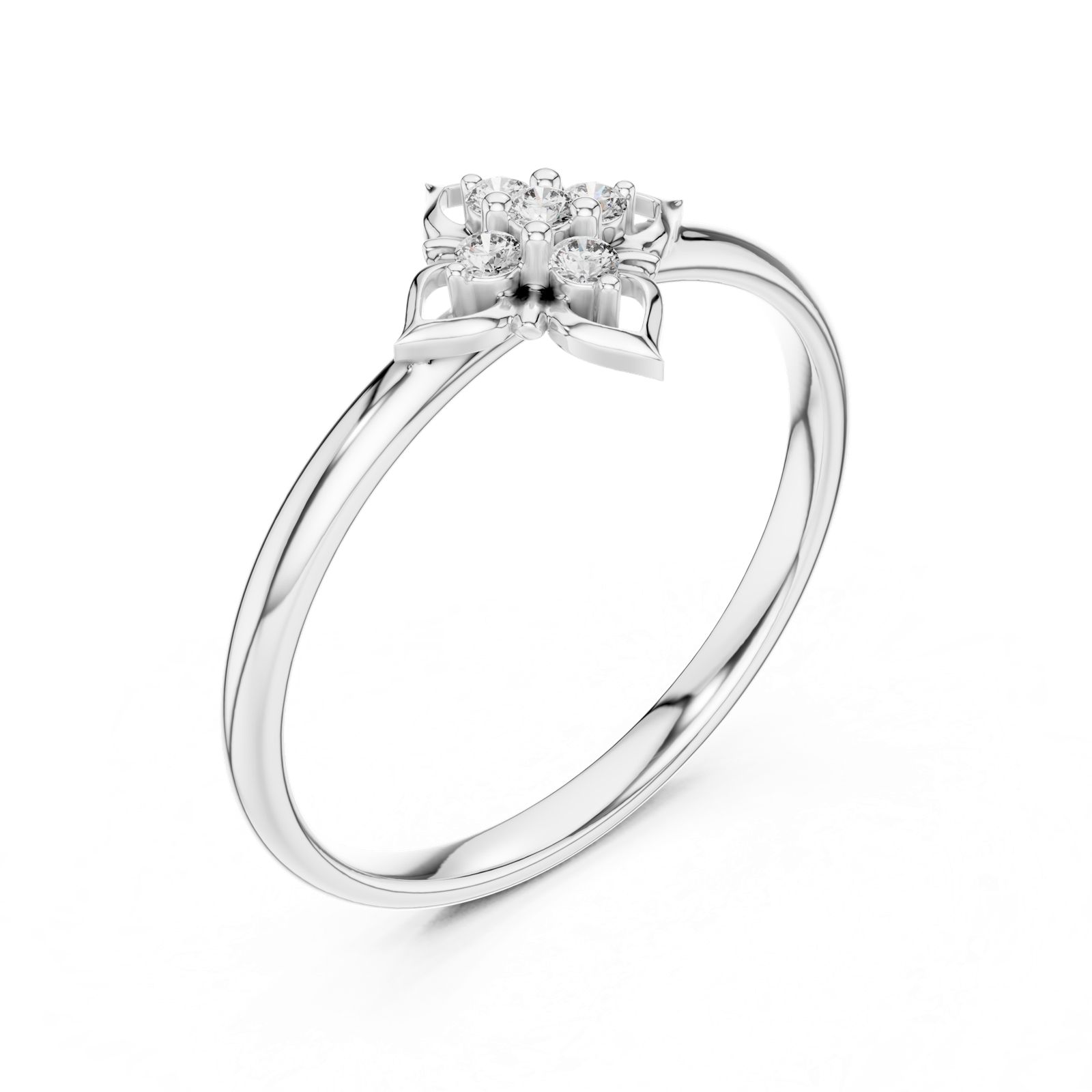 Gold Ring 1 (404), White Gold, view 2