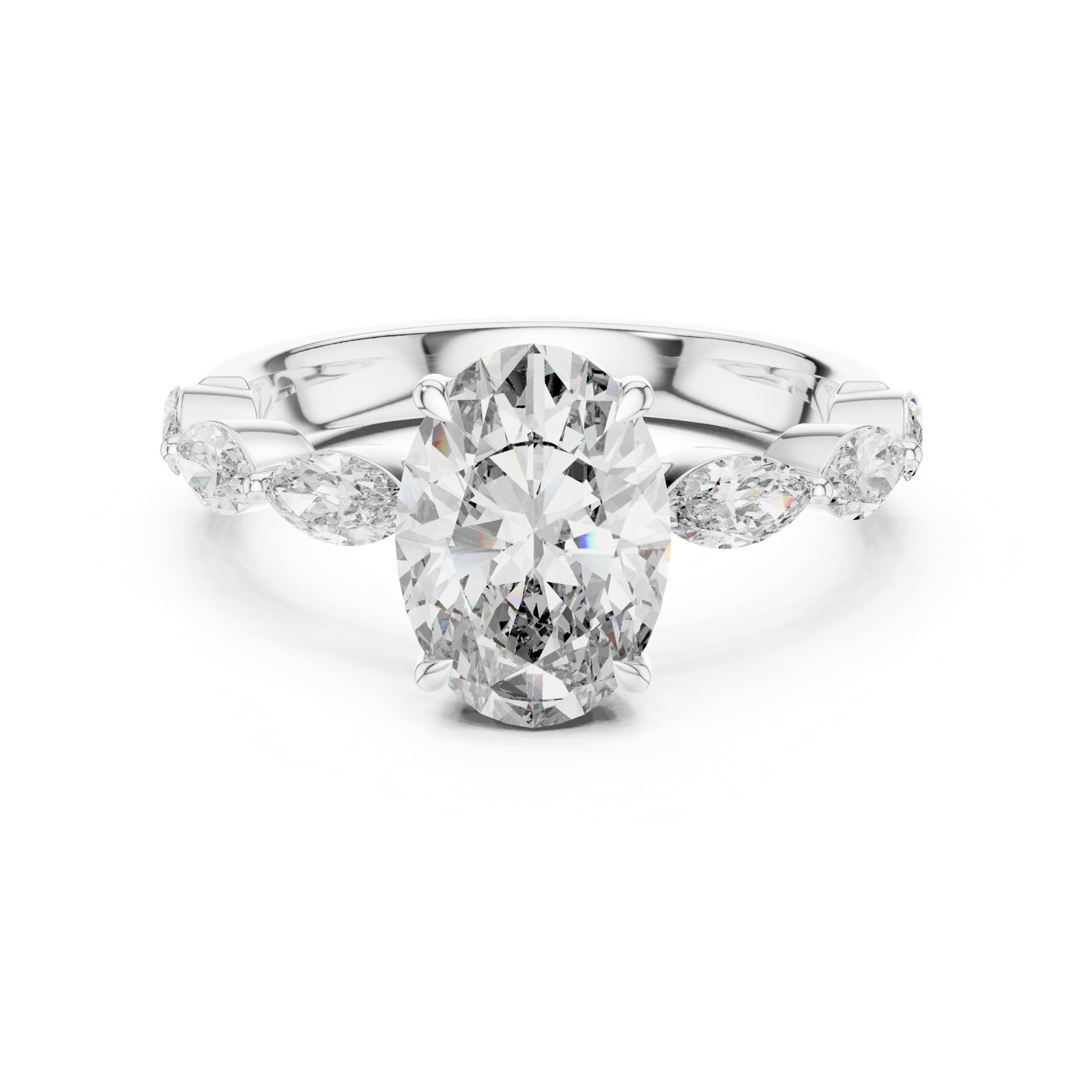 Gold Pendant 9-10031L_SS9, White Gold
