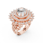 Gold Ring DDLR-749, Rose Gold, view 2