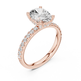 Gold Ring DDLR-851, Rose Gold, view 2
