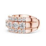 Gold Ring DDLR-047, Rose Gold, view 3