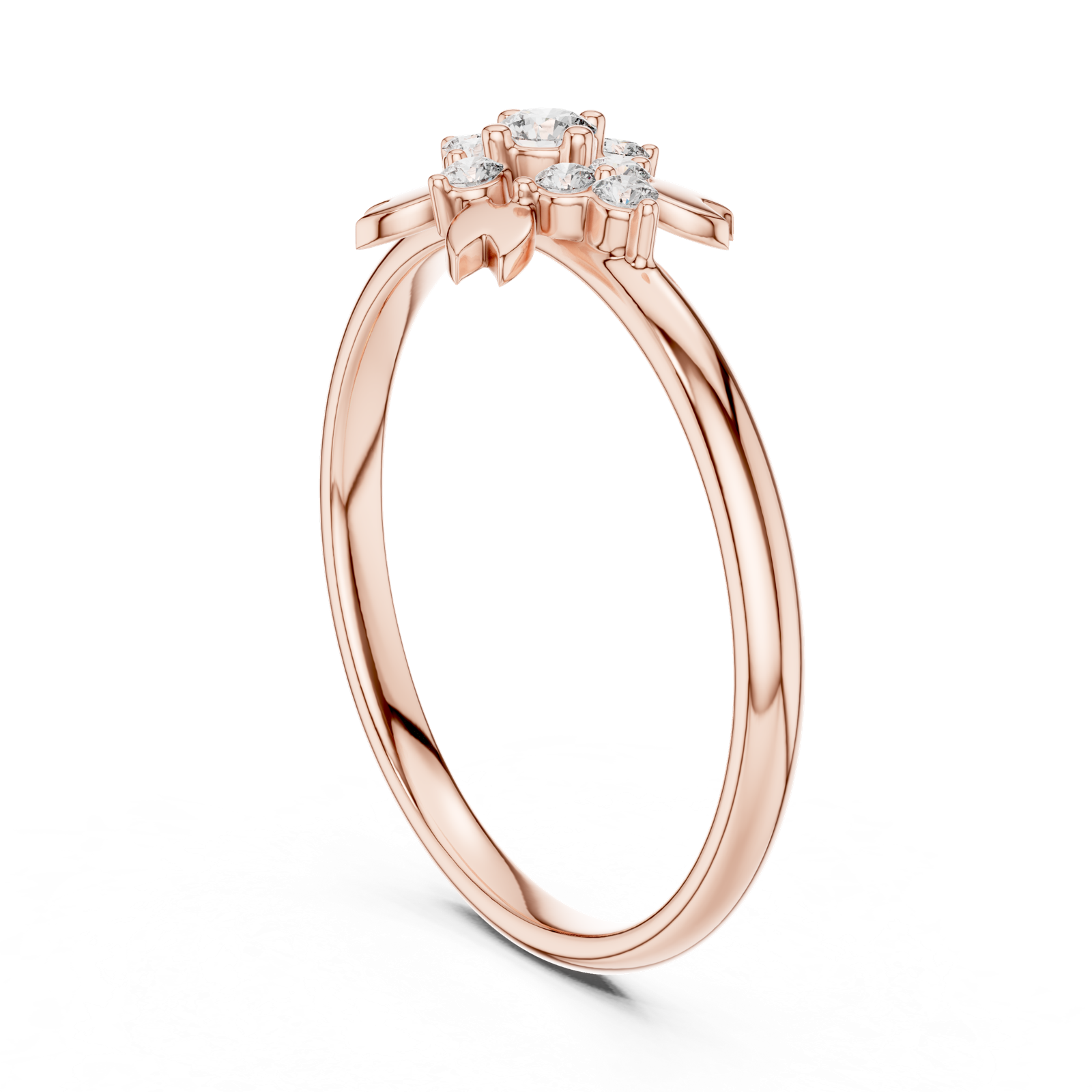Gold Ring 1 (347), Rose Gold, view 1