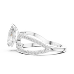 Gold Ring DDLR-1092, White Gold, view 3
