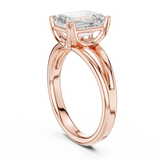 Gold Jewelry L36-7, Emerald center stone, Rose Gold, view 1