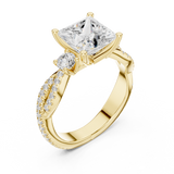 Gold Ring DDLR-1038, Yellow Gold, view 2