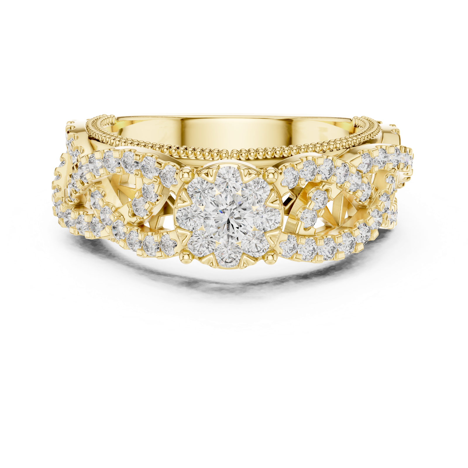 Gold Ring 19-120009L, Yellow Gold, view 4