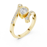 Gold Ring ALR-276, Yellow Gold, view 2
