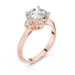 Gold Ring DDLR-278, Rose Gold, view 2