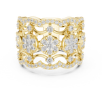 Gold Ring DDLR-818, Yellow Gold, view 4