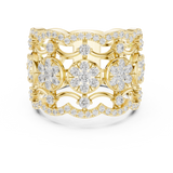 Gold Ring DDLR-818, Yellow Gold, view 4