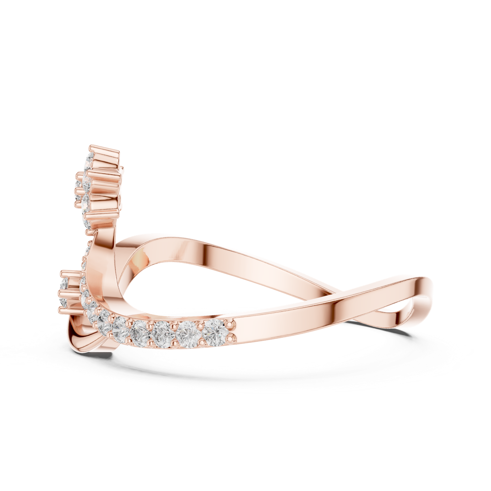 Gold Ring 1 (161), Rose Gold, view 3