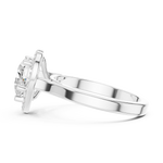 Gold Ring DDLR-360, White Gold, view 3