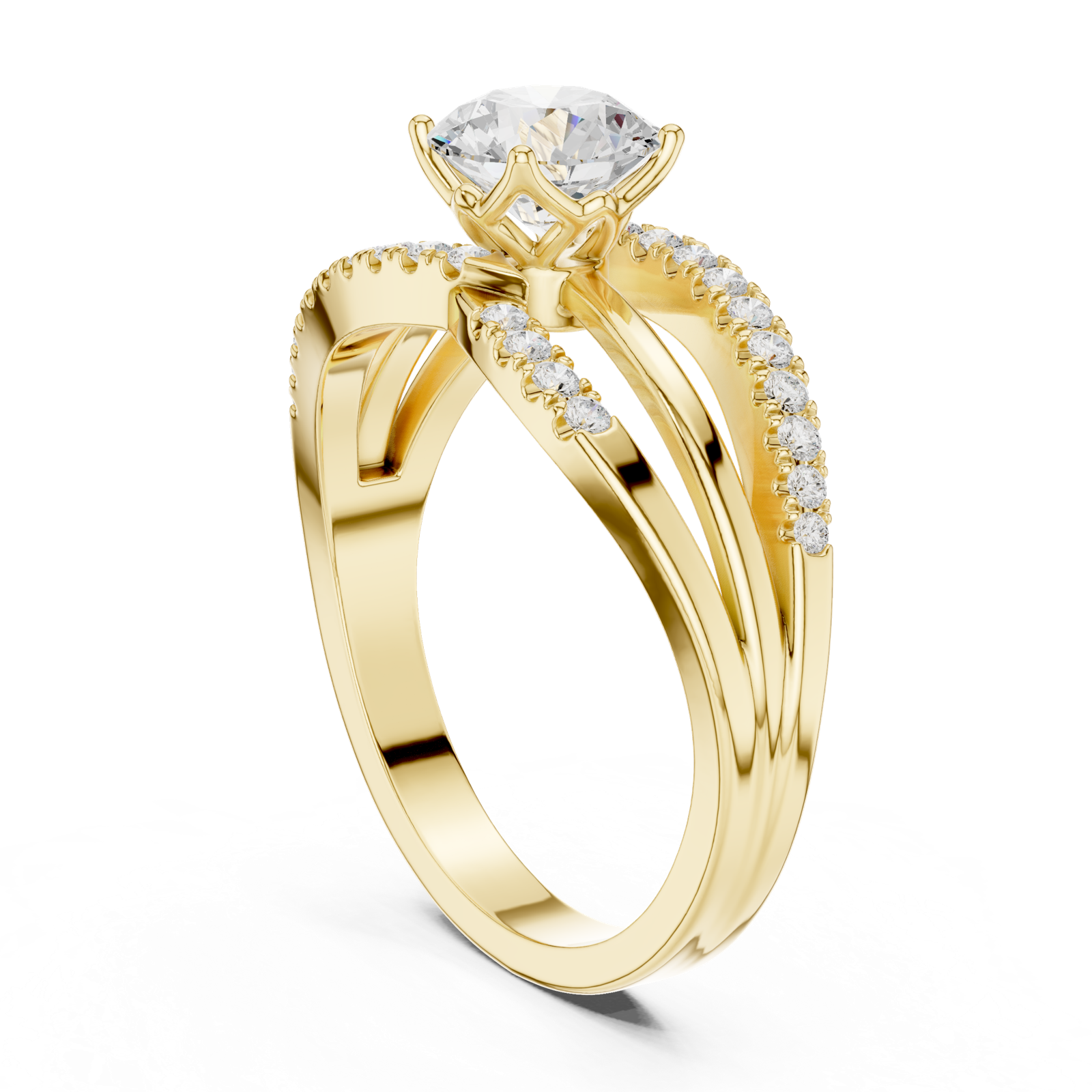 Gold Ring DDLR-356, Yellow Gold