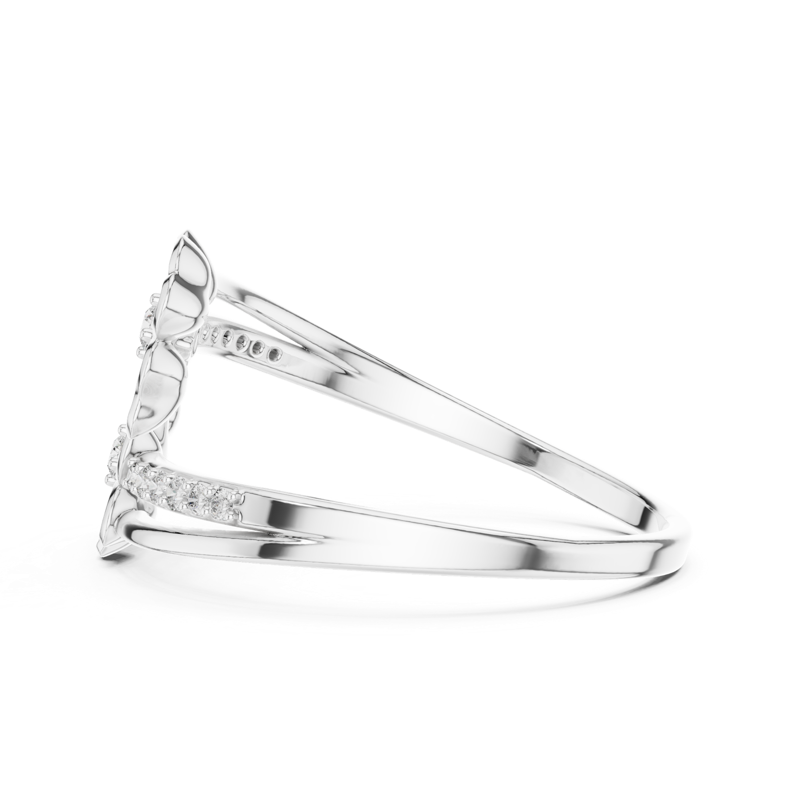 Gold Ring 1 (149), White Gold, view 3