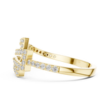 Gold Ring LR-01 (75), Yellow Gold, view 3