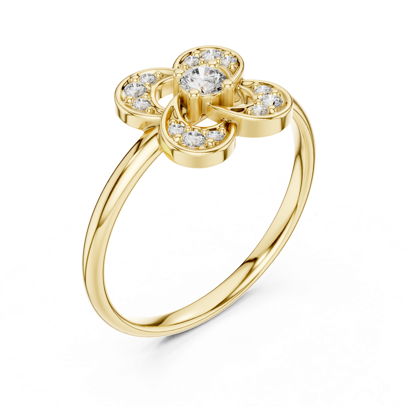 Gold Ring 1 (355), Yellow Gold, view 2