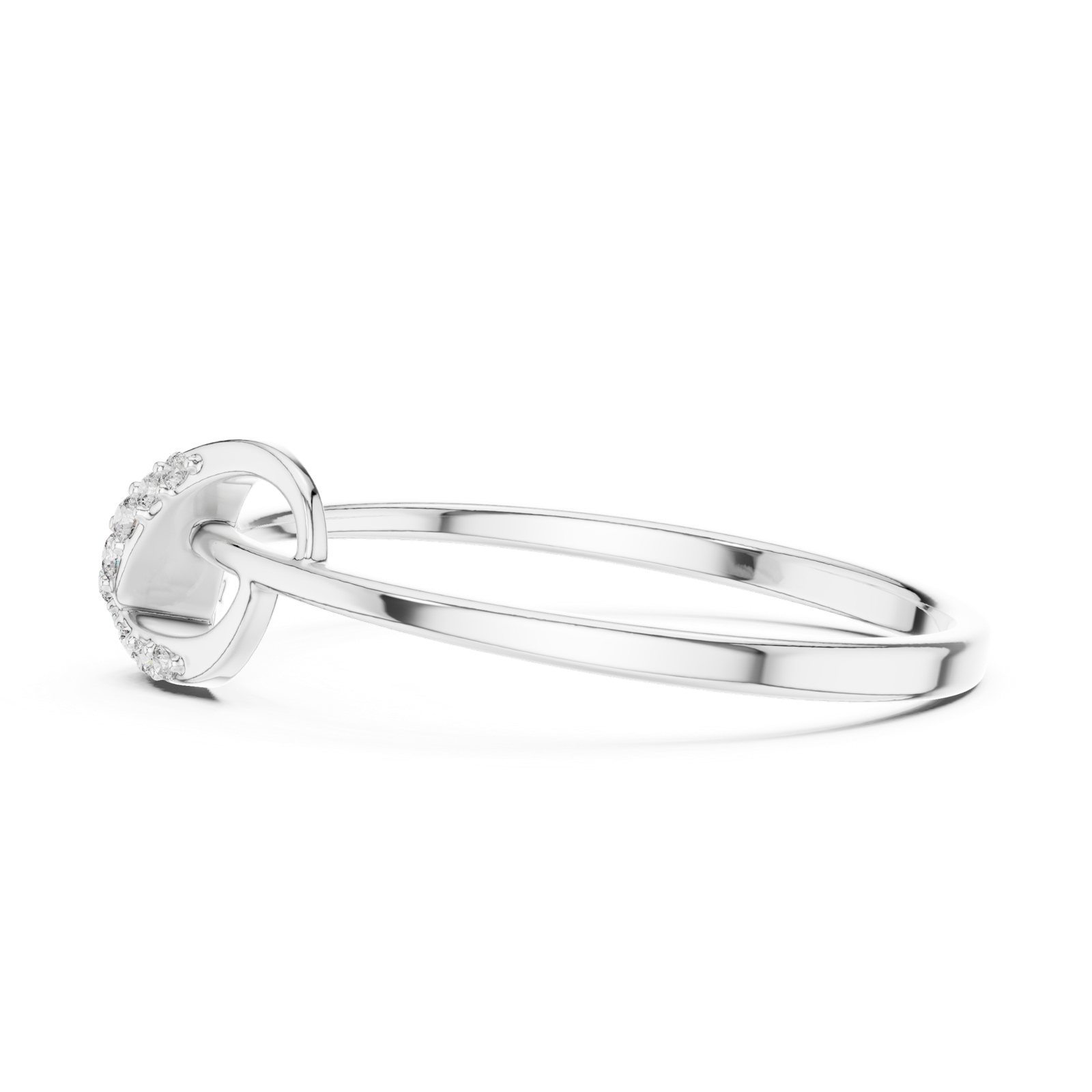 Gold Ring 1 (143), White Gold, view 3