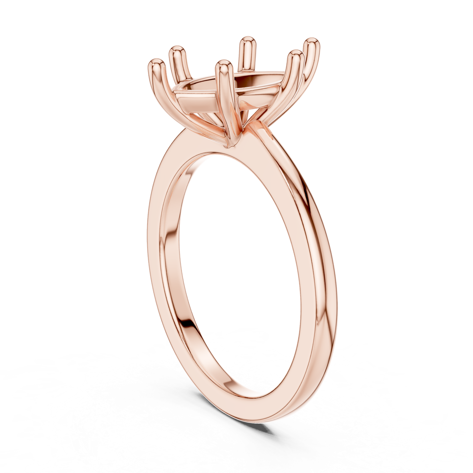Gold Ring DDLR-032, Marquise center stone, Rose Gold, view 1