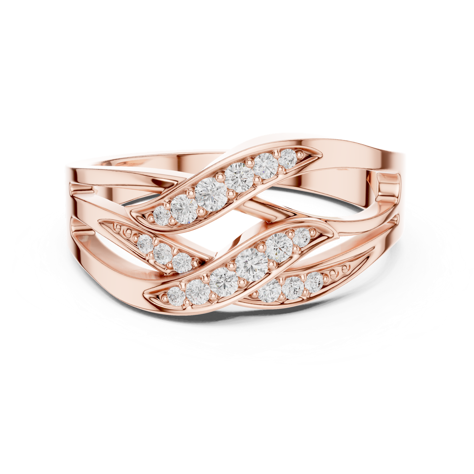 Gold Ring SBWR(49), Rose Gold, view 4