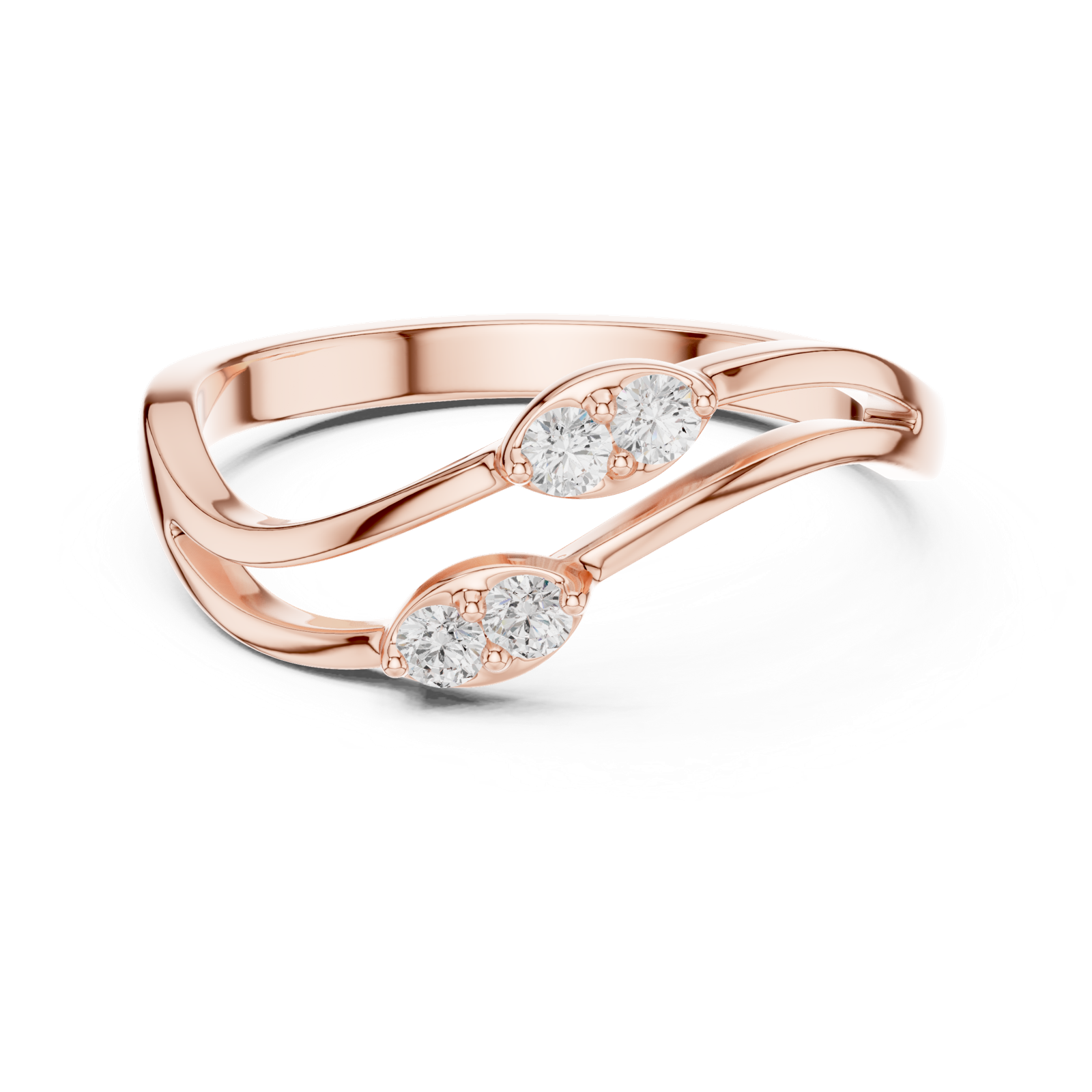 Gold Ring SBWR(4), Rose Gold, view 4