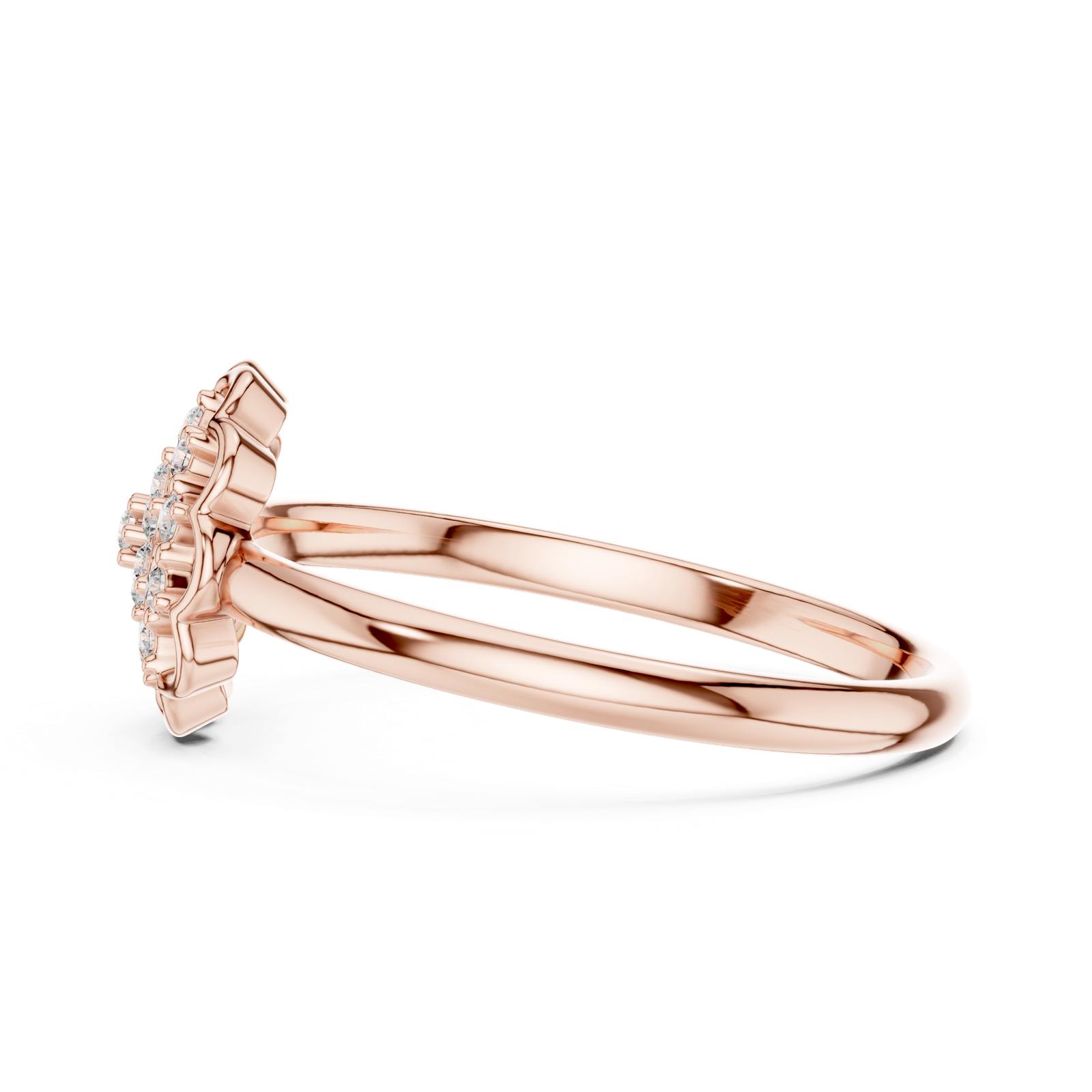Gold Ring LR-01 (99), Rose Gold, view 3