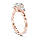 Gold Ring DDLR-638, Rose Gold, view 1