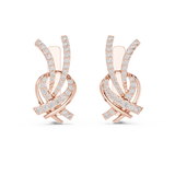 Gold Earrings L03-26, Rose Gold, view 4