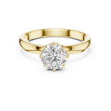 Gold Ring LR-0002, Yellow Gold, view 4