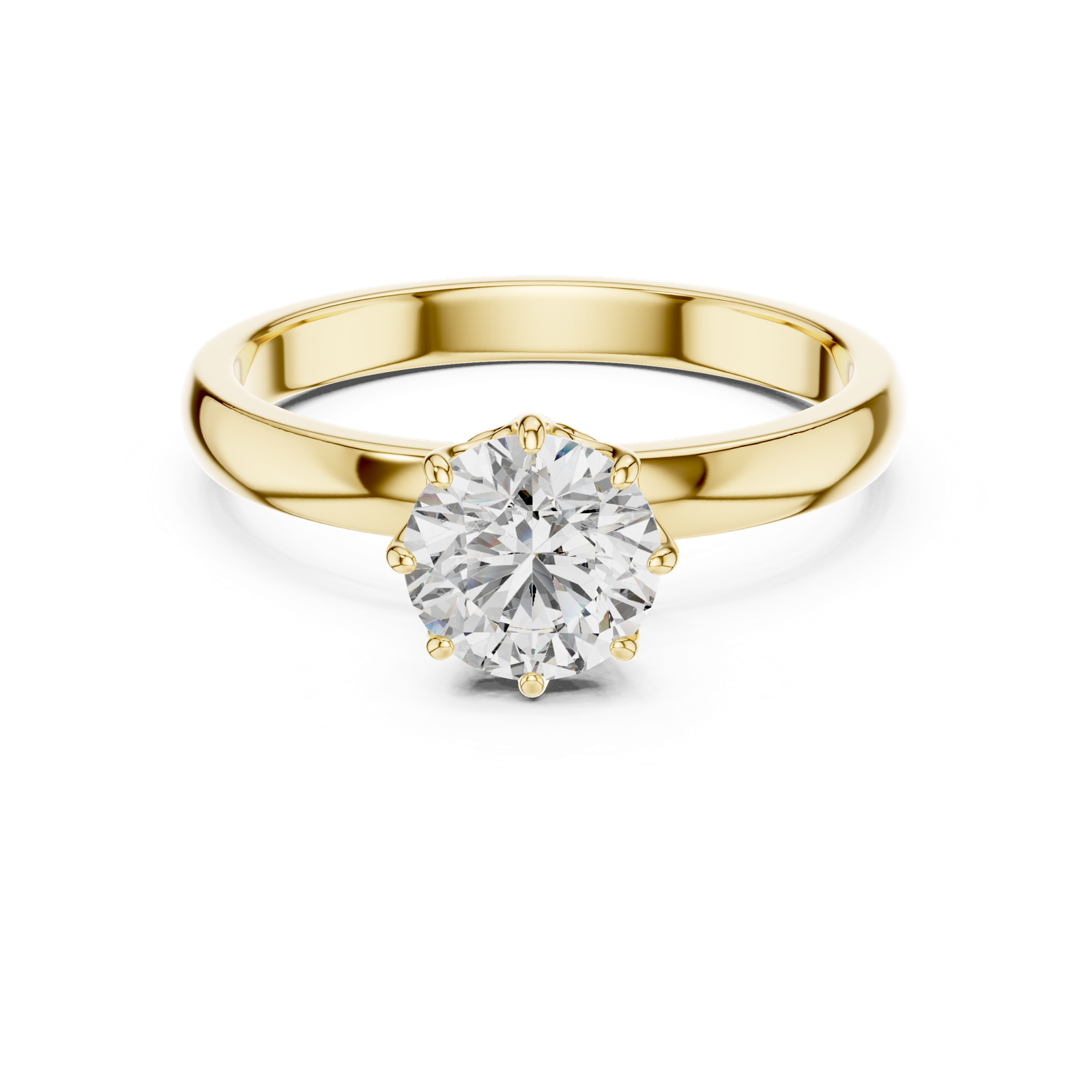 Gold Ring LR-0002, Yellow Gold, view 4