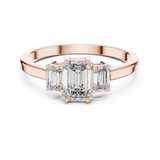 Gold Ring ALR-53, Rose Gold, view 4