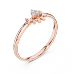 Gold Ring Ledis Ring, Rose Gold, view 2