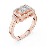 Gold Ring DDLR-534, Rose Gold, view 2