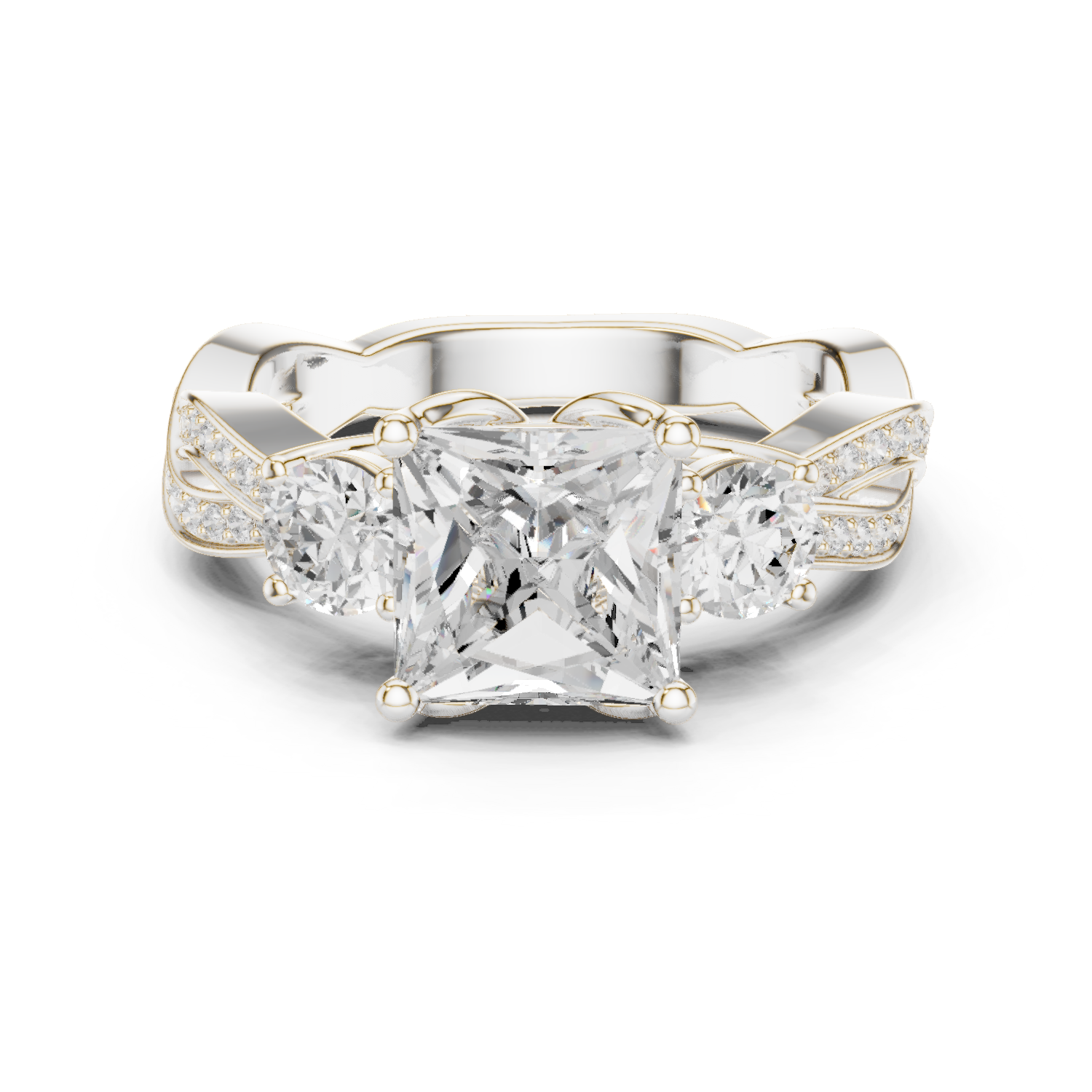 Gold Ring DDLR-268, White Gold