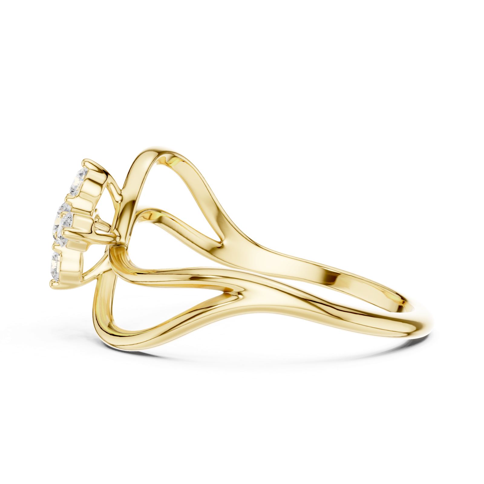 Gold Ring SBWR(58), Yellow Gold, view 3