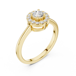 Gold Ring DDLR-833, Yellow Gold, view 2