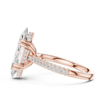Gold Ring DDLR-260, Rose Gold, view 3
