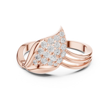 Gold Ring DDLR-664, Rose Gold, view 4