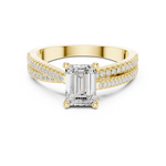 Gold Ring DDLR-403, Yellow Gold, view 4
