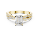 Gold Ring DDLR-403, Yellow Gold, view 4