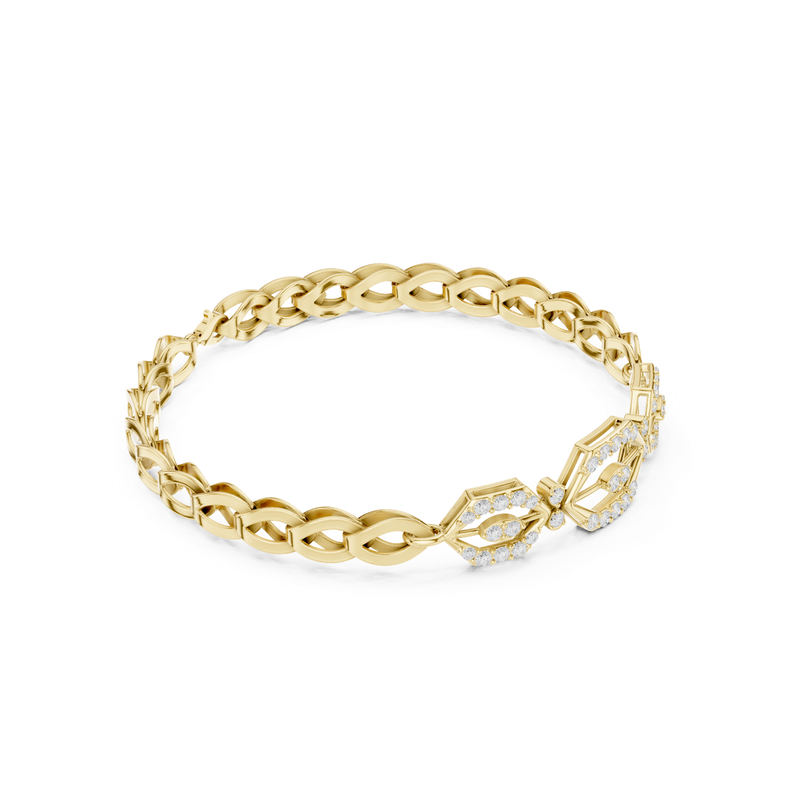 Gold Bracelet SBWB (21), Yellow Gold, view 1