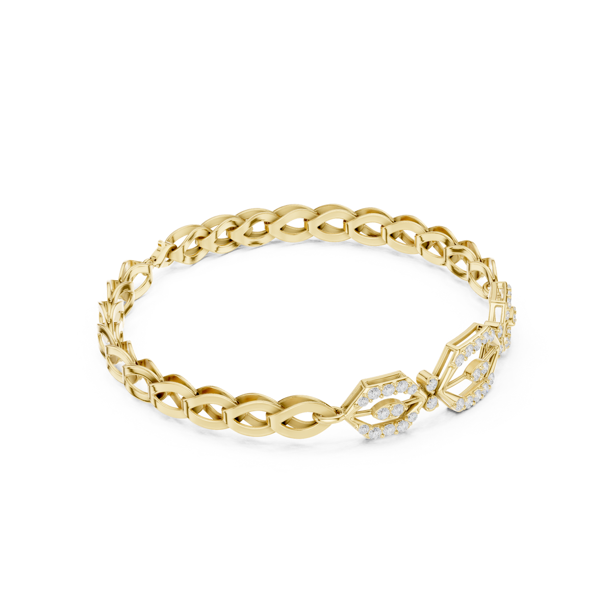 Gold Bracelet SBWB (21), Yellow Gold, view 1