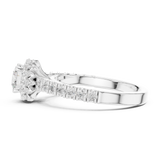 Gold Ring LR-0230, White Gold, view 3
