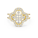 Gold Ring DDLR-459, Yellow Gold, view 4
