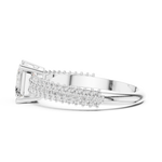 Gold Ring DDLR-1107, White Gold, view 3