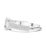 Gold Ring DDLR-1107, White Gold, view 3